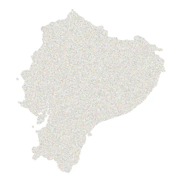 Ecuador Silhouette Pixelated Pattern Illustration — Stock Vector