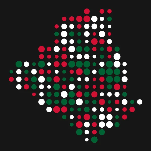 Algeria Silhouette Pixelated Pattern Illustration — Stock Vector