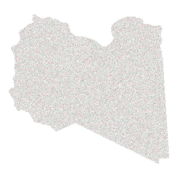 Libya Silhouette Pixelatert Mønsterillustrasjon – stockvektor