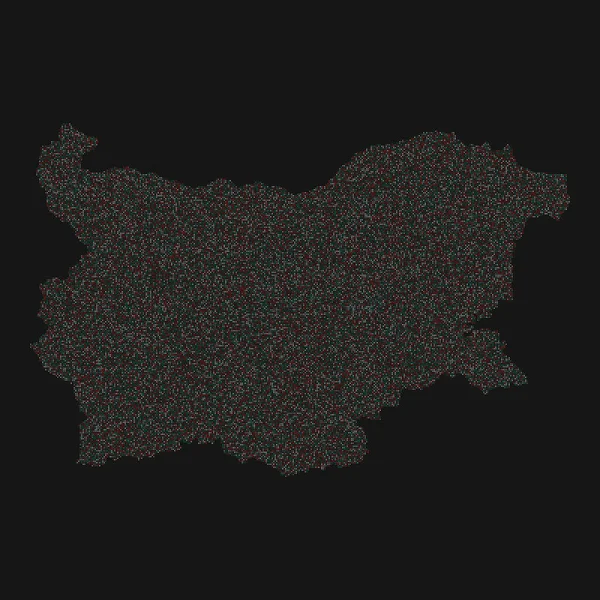 Bulgarien Silhouette Pixelated Mønster Illustration – Stock-vektor
