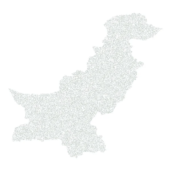 Pakistan Silhouette Verpixelte Musterillustration — Stockvektor