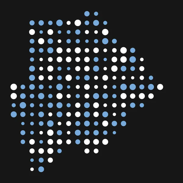 Botswana Sylwetka Pixelated Wzór Ilustracja — Wektor stockowy