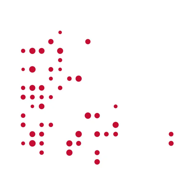 Danmark Silhuett Pixelated Mönster Illustration — Stock vektor