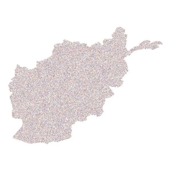 Afghanistan Silhouette Illustration Motif Pixellisé — Image vectorielle
