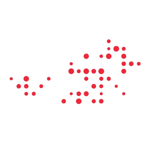 Austria Silhouette Pixelated — стоковий вектор