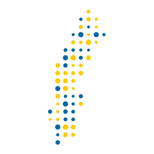 瑞典轮廓图案图解 — 图库矢量图片