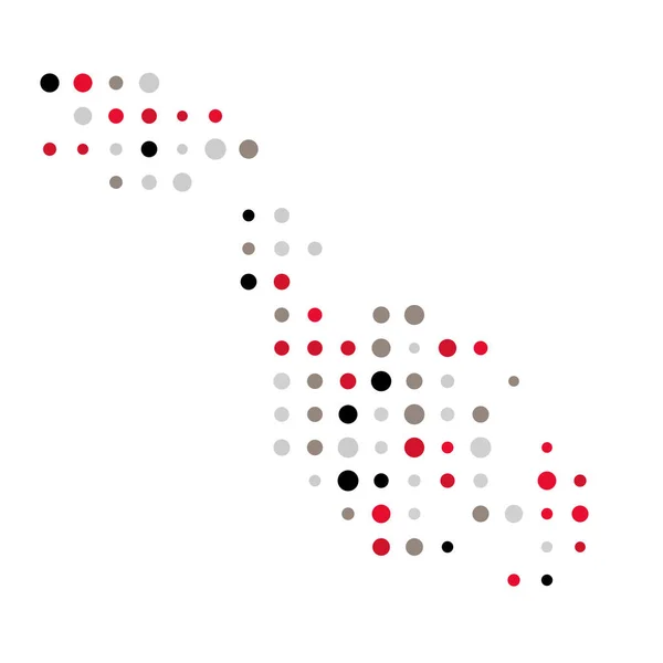 Malta Silhouette Pixelated Pattern Illustration — Stock Vector