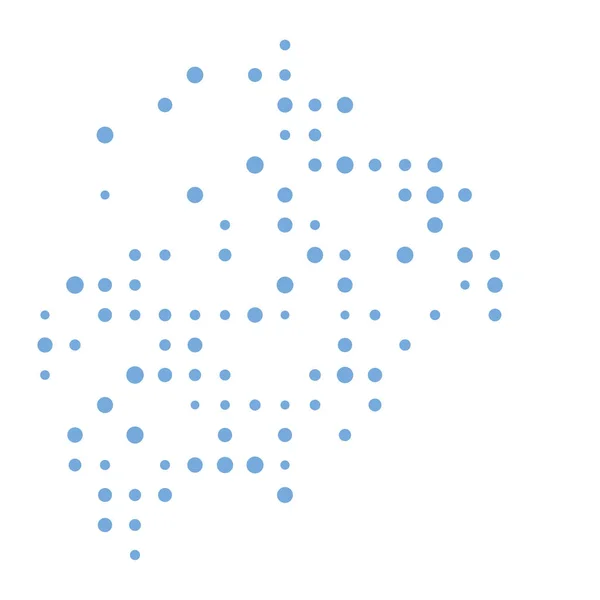 Μποτσουάνα Σιλουέτα Pixelated Πρότυπο Εικονογράφηση — Διανυσματικό Αρχείο