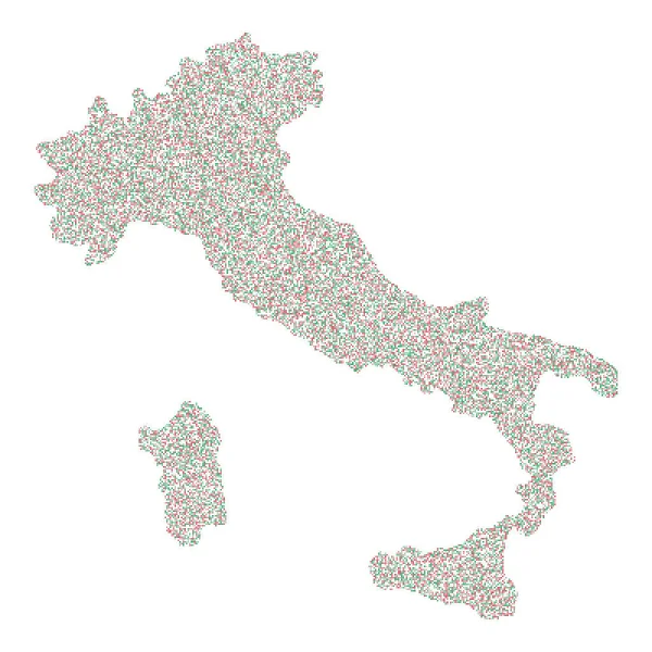Italy Silhouette Pixelated Pattern Illustration — Stock Vector