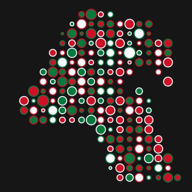 Kuveyt Silüeti Resmedilmiş Desen Haritası Çizimi