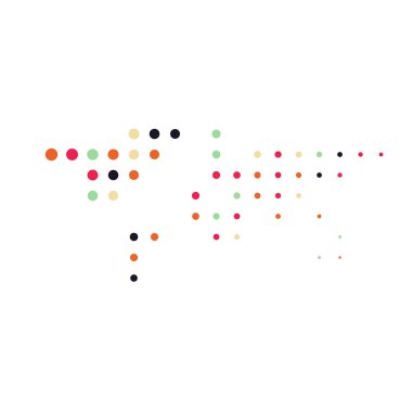 Dünya 1 Silüeti Resmedilmiş Desen Haritası Çizimi