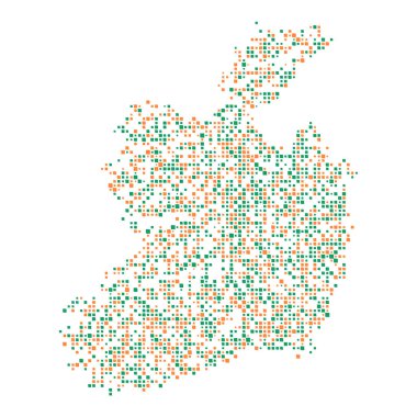 İrlanda Silüeti Resmedilmiş Desen Çizimi