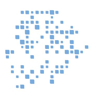 Botswana Silueti Pikselli desen çizimi