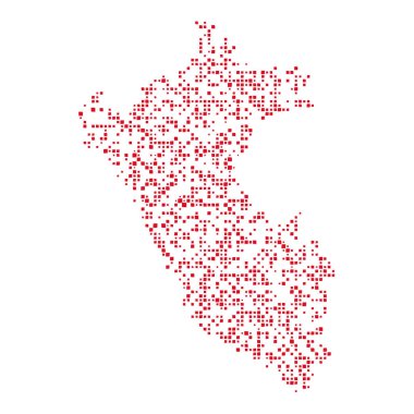 Peru Silueti Pikselli desen çizimi