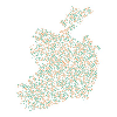 İrlanda Silüeti Resmedilmiş Desen Çizimi