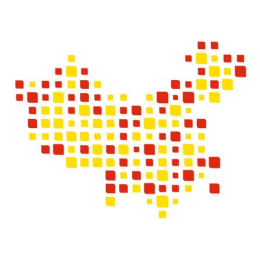 Çin Silüeti Resmedilmiş Desen Çizimi