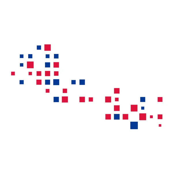 Nepal Silhouette Pixelated Pattern Illustration — Stock Vector