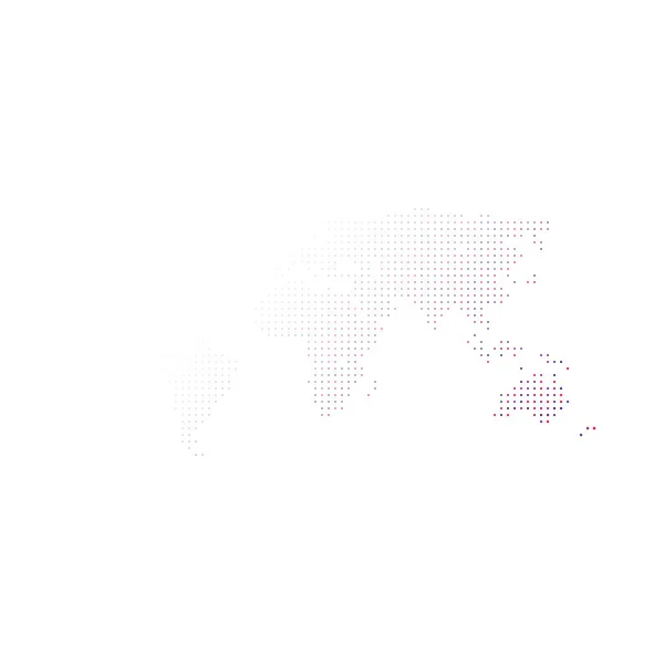 Mundo Silhueta Pixelado Ilustração Mapa Padrão —  Vetores de Stock