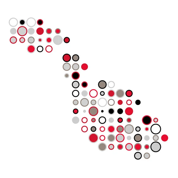 Malta Silueta Pixelated Pattern Map Illustration — Stockový vektor