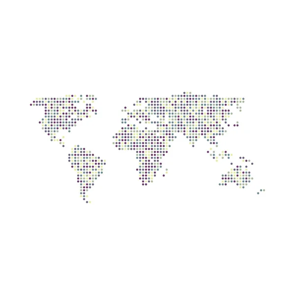 โลก เอทภาพแผนท ปแบบพ กเซล — ภาพเวกเตอร์สต็อก