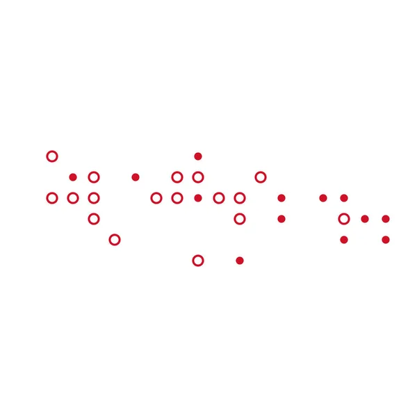 Indonesië Silhouet Pixelvormige Patroon Kaart Illustratie — Stockvector