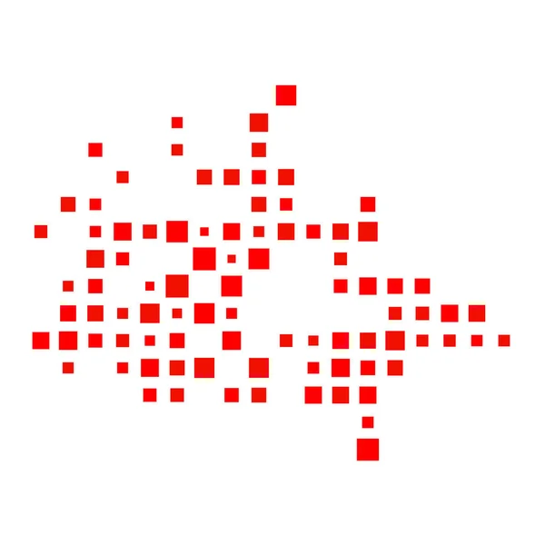 Canada Silhouette Ilustración Patrones Pixelados — Archivo Imágenes Vectoriales
