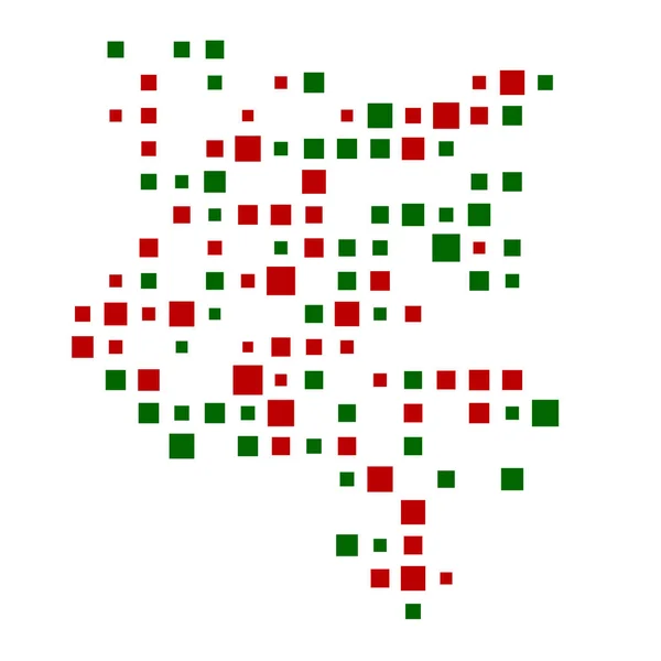 Kenia Silhouet Pixelvormige Patroon Illustratie — Stockvector