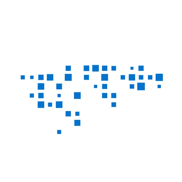 Honduras Silhouet Pixelvormige Patroon Illustratie — Stockvector