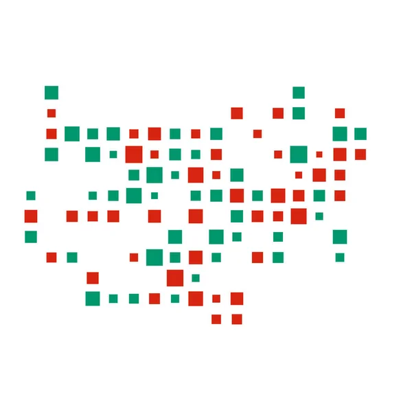 stock vector Bulgaria Silhouette Pixelated pattern illustration