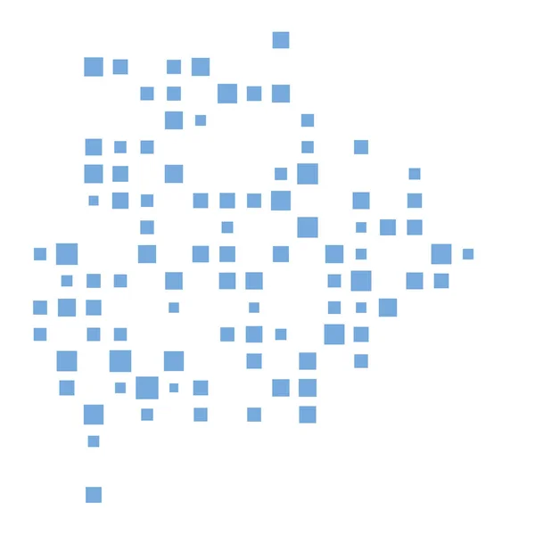 Botswana Silhouette Pixelated Mönster Illustration — Stock vektor