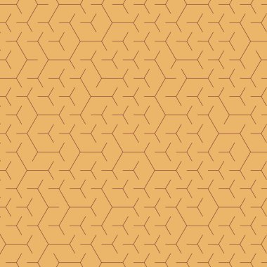  Altıgen Labirent deseni soyut illüstrasyon