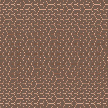  Altıgen Labirent deseni soyut illüstrasyon