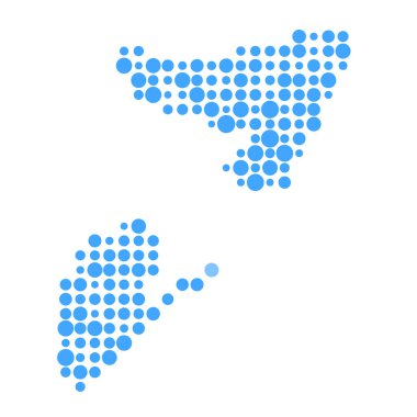 Somali Silueti Pikselli Kalıp Haritası Çizimi