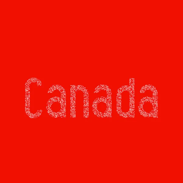 Canada Silhouette Pixelated Patrón Mapa Ilustración — Vector de stock