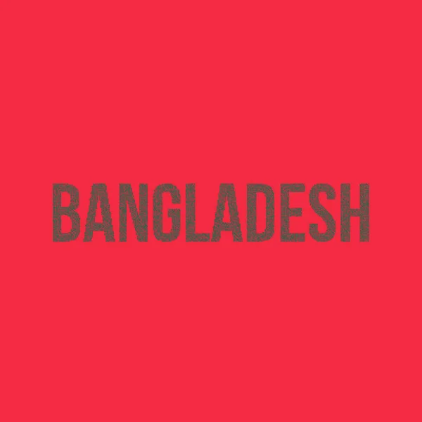 Bangladesh Silhouette Illustration Carte Motif Pixélisé — Image vectorielle