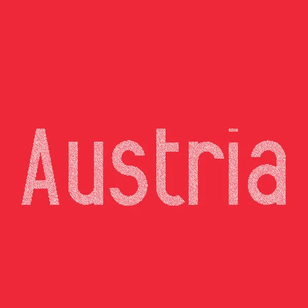 Áustria Silhueta Pixelado Ilustração Mapa Padrão — Vetor de Stock