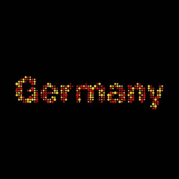Alemania Silhouette Pixelated Patrón Mapa Ilustración — Vector de stock