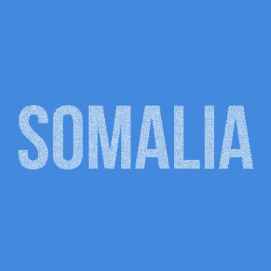Somali Silueti Pikselli Kalıp Haritası Çizimi