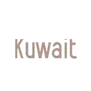 Kuveyt Silüeti Resmedilmiş Desen Haritası Çizimi