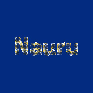 Nauru Silueti Pikselli desen haritası çizimi
