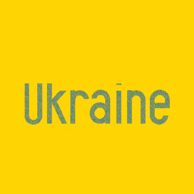 Ukrayna Silüeti Pikselli desen haritası çizimi