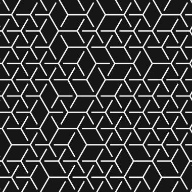  Altıgen Labirent deseni soyut illüstrasyon