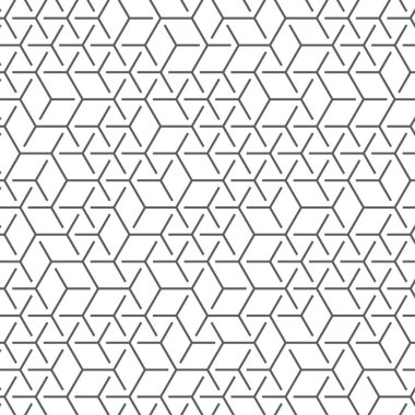  Altıgen Labirent deseni soyut illüstrasyon