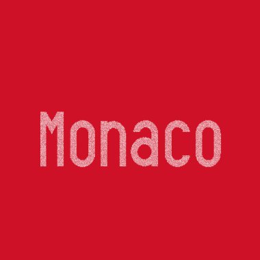 Monaco Silueti Pikselli desen haritası çizimi