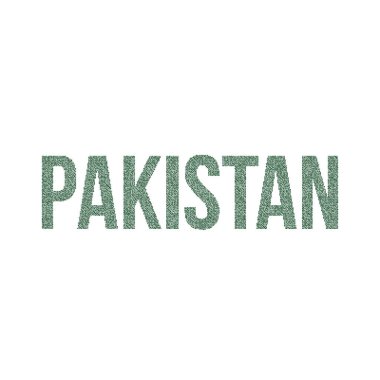 Pakistan Silüeti Resimli Desenli Harita Çizimi