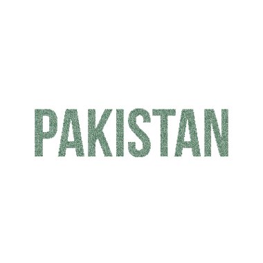 Pakistan Silüeti Resimli Desenli Harita Çizimi
