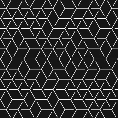  Altıgen Labirent deseni soyut illüstrasyon