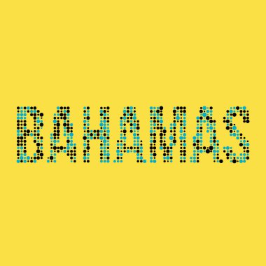 Bahamalar Silueti Pikselli desen haritası çizimi