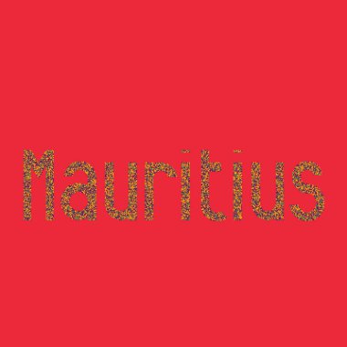 Mauritius Silueti Pikselli desen haritası çizimi