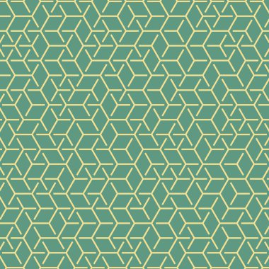  Altıgen Labirent deseni soyut illüstrasyon